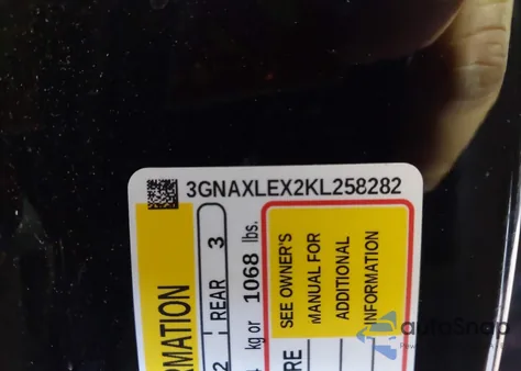 2019 Chevrolet Equinox Lt from USA, damaged, VIN 3GNAXLEX2KL258282